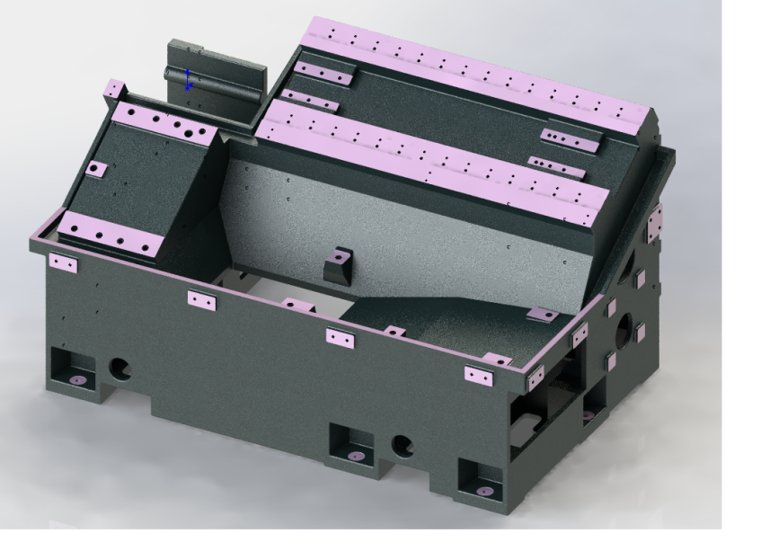 Схема станины станка HNL-4650MC