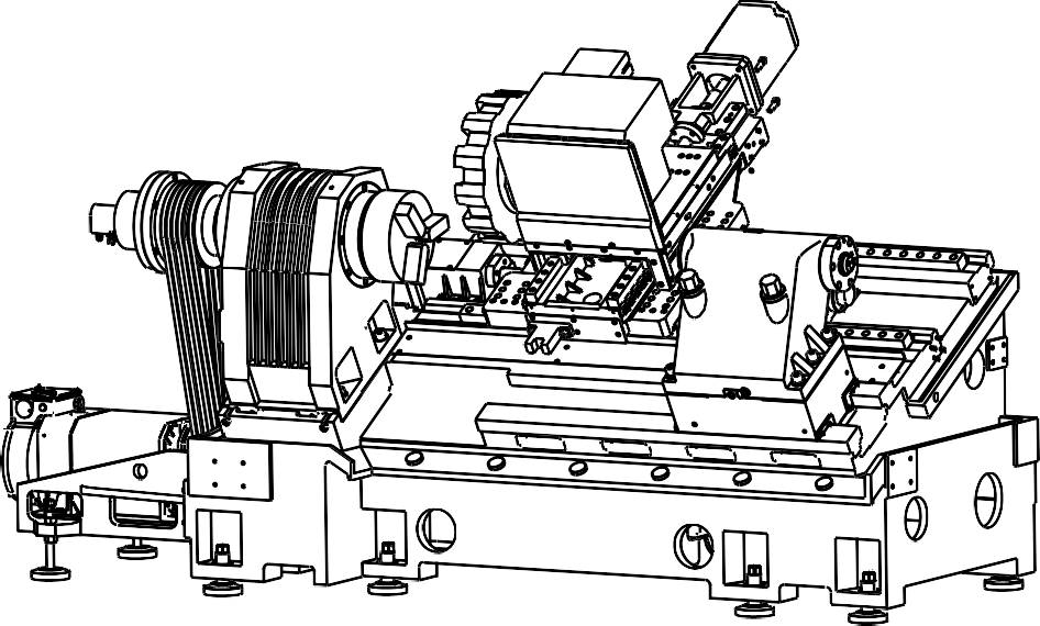 Токарный станок с ЧПУ HNL-4650MC